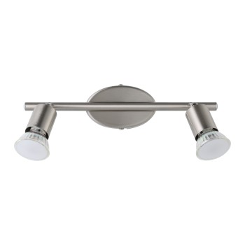 Plafoniera BUZZ-LED nichel satinat Eglo 92596, 28.5x6.5 cm, 2xGU10