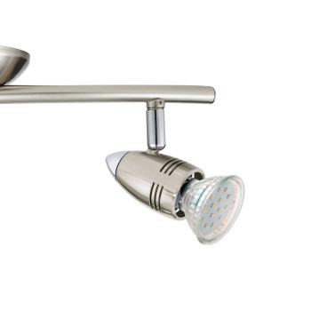 Plafoniera MAGNUM-LED nichel satinat/crom Eglo 92642, 33x10.5 cm, 2xGU10