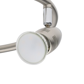 Plafoniera MAGNUM-LED nichel satinat/crom Eglo 92643, L25.5 cm, 3xGU10