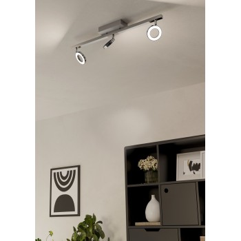 Plafoniera LED LED CARDILLIO 1 aluminium/crom Eglo 96181, 68.5x8.5 cm, 3.2W