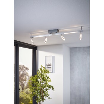 Plafoniera LED LED CARDILLIO 1 aluminium/crom Eglo 96182, 98.5x8.5 cm, 3.2W