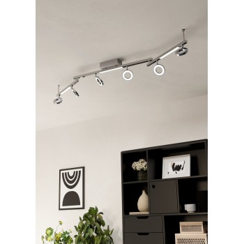 Plafoniera LED LED CARDILLIO 1 aluminium/crom Eglo 96183, 158.5x8.5 cm, 3.2W