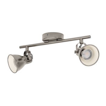 Plafoniera SERAS antique nickel/crem Eglo 96553, 37x6.5 cm, 2xGU10