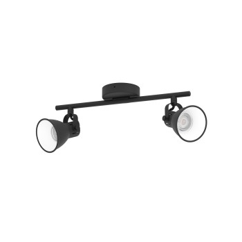 Plafoniera SERAS 2 negru Eglo 98398, 37x6.5 cm, 2xGU10