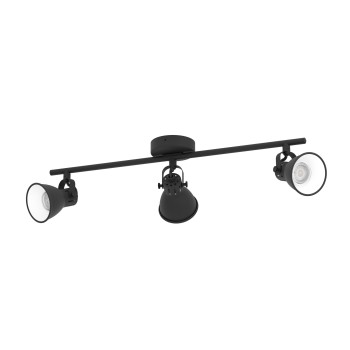 Plafoniera SERAS 2 negru Eglo 98399, 59.5x6.5 cm, 3xGU10