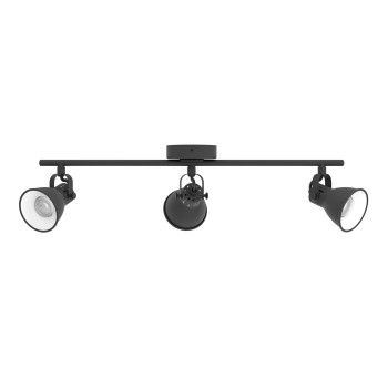 Plafoniera SERAS 2 negru Eglo 98399, 59.5x6.5 cm, 3xGU10