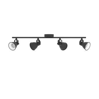 Plafoniera SERAS 2 negru Eglo 98408, 77x6.5 cm, 4xGU10