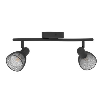 Plafoniera CAROVIGNO negru Eglo 98622, 36.5x15 cm, 2xE14