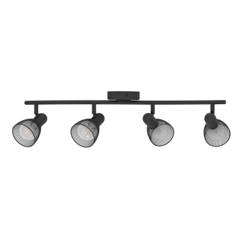Plafoniera CAROVIGNO negru Eglo 98623, 64x15 cm, 4xE14
