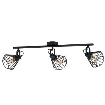 Plafoniera TABILLANO negru Eglo 98764, 77.5x11 cm, 3xE27