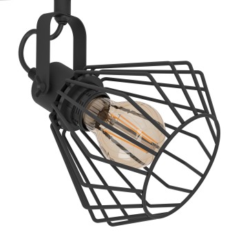 Plafoniera TABILLANO negru Eglo 98764, 77.5x11 cm, 3xE27
