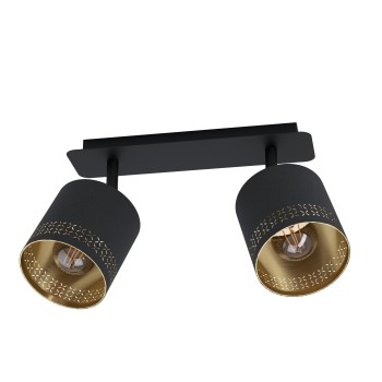 Plafoniera ESTEPERRA negru Eglo 99277, 33.5x9 cm, 2xE27