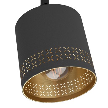 Plafoniera ESTEPERRA negru Eglo 99277, 33.5x9 cm, 2xE27