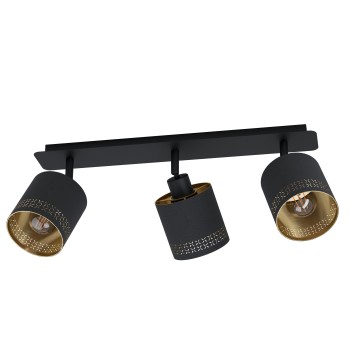 Plafoniera ESTEPERRA negru Eglo 99278, 57.5x9 cm, 3xE27