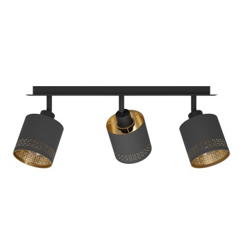Plafoniera ESTEPERRA negru Eglo 99278, 57.5x9 cm, 3xE27