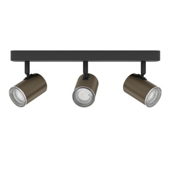 Plafoniera CONSUMA 1 bronz/negru Eglo 300589, 40x8 cm, 3xGU10