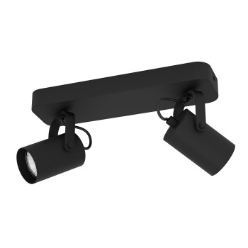 Plafoniera SOREGO negru Eglo 900332, 28x10 cm, 2xGU10