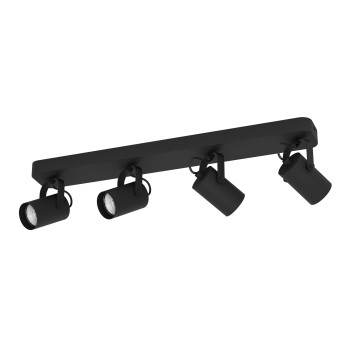 Plafoniera SOREGO negru Eglo 900333, 58x10 cm, 4xGU10