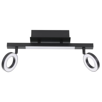 Plafoniera LED LED CARDILLIO 2 negru Eglo 900514, 38.5x8.5 cm, 3.2W
