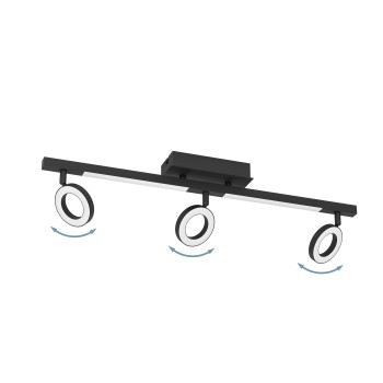 Plafoniera LED LED CARDILLIO 2 negru Eglo 900515, 68.5x8.5 cm, 3.2W