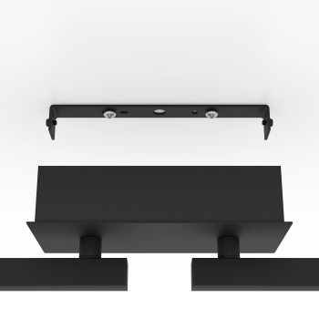 Plafoniera LED LED CARDILLIO 2 negru Eglo 900516, 98.5x8.5 cm, 3.2W