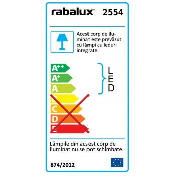 Plafoniera Brigitte - 2554 Rabalux, LED 4x5W, maro-auriu - 1