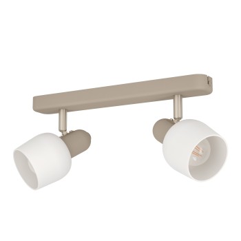 Plafoniera CORATO sandy/nichel satinat Eglo 900715, 30x12.5 cm, 2xE14