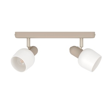 Plafoniera CORATO sandy/nichel satinat Eglo 900715, 30x12.5 cm, 2xE14