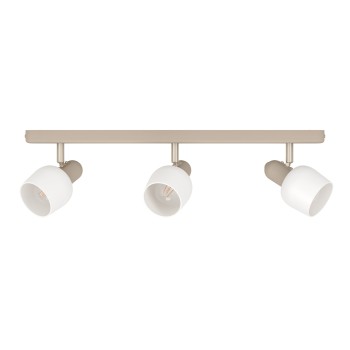 Plafoniera CORATO sandy/nichel satinat Eglo 900716, 52x12.5 cm, 3xE14
