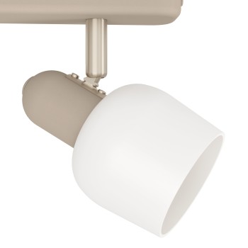 Plafoniera CORATO sandy/nichel satinat Eglo 900716, 52x12.5 cm, 3xE14