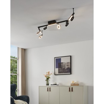 Plafoniera LED LED CARDILLIO 1 negru Eglo 900839, 158.5x8.5 cm, 3.2W