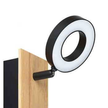 Plafoniera LED LED RIELVES maro/negru Eglo 901202, L7 cm, 4.2W