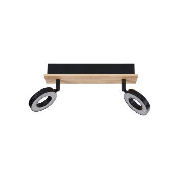 Plafoniera LED LED RIELVES maro/negru Eglo 901203, 28x7 cm, 4.2W