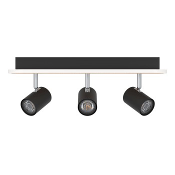 Plafoniera LED LED RIMBOCCHI negru/maro Eglo 901633, 46x10 cm, 20W