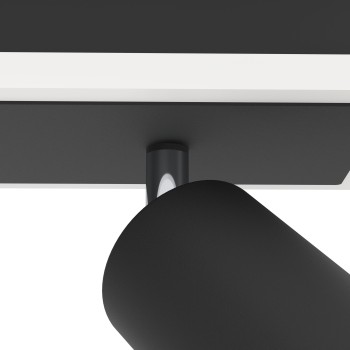Plafoniera LED LED RIMBOCCHI 1 negru Eglo 901635, 34x10 cm, 12W