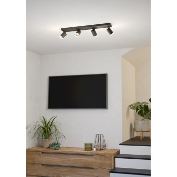 Plafoniera LED LED MELITELLO-Z negru Eglo 901942, 68x10.5 cm, 3.7W