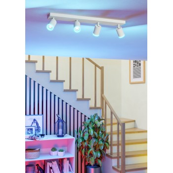 Plafoniera LED LED MELITELLO-Z alb Eglo 901944, 68x10.5 cm, 3.7W
