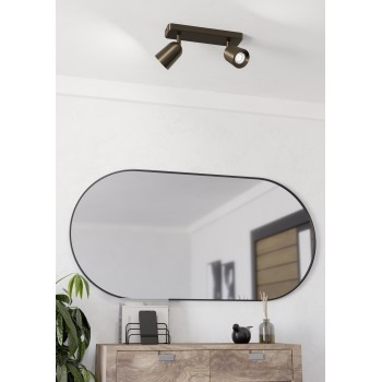Plafoniera CAMALDOLI dark bronze Eglo 901949, 30x4.5 cm, 2xGU10