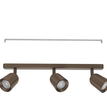 Plafoniera CAMALDOLI dark bronze Eglo 901951, 52x4.5 cm, 3xGU10
