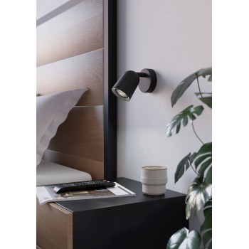 Plafoniera CAMALDOLI negru Eglo 901952, L8.5 cm, 1xGU10
