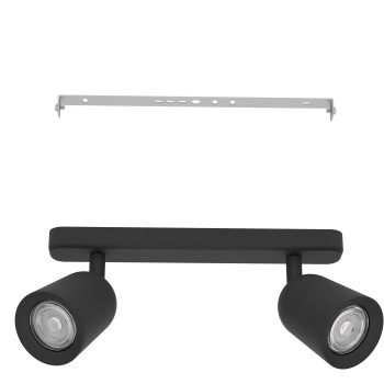 Plafoniera CAMALDOLI negru Eglo 901953, 30x4.5 cm, 2xGU10