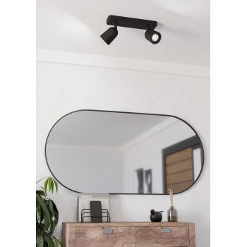 Plafoniera CAMALDOLI negru Eglo 901953, 30x4.5 cm, 2xGU10