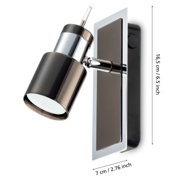 Aplica de perete tip spot DAVIDA 1 Eglo 30832, 1xGU10