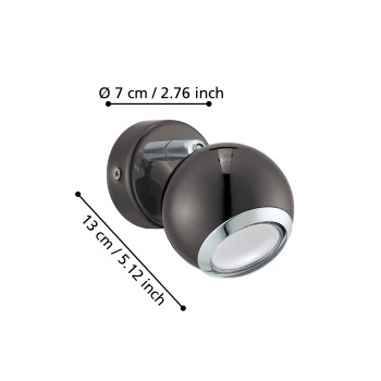 Aplica de perete tip spot BIMEDA Eglo 31005, 1xGU10