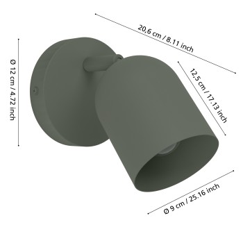 Aplica de perete tip spot TILSTON Eglo 44132, 1xE14