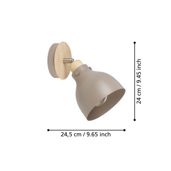 Aplica de perete tip spot ARRECIFE Eglo 900711, 1xE27