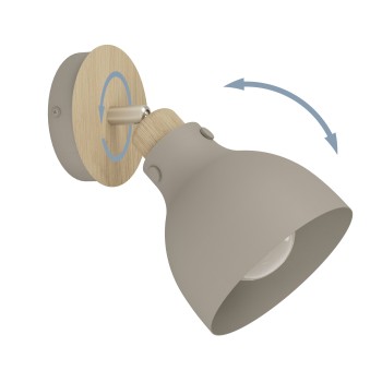 Aplica de perete tip spot ARRECIFE Eglo 900711, 1xE27