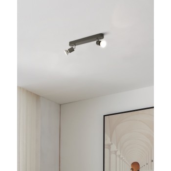 Plafoniera STECCI-E negru Eglo 74212, 30x4.5 cm, 2xGU10