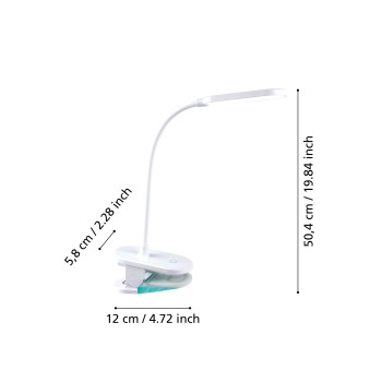 Lampa de birou cu clema LED RAIZAL Eglo 75595, 1.7W