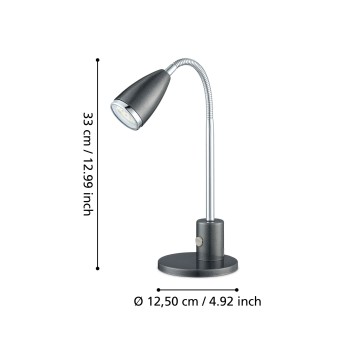 Lampa de birou FOX Eglo 92873, 1xGU10